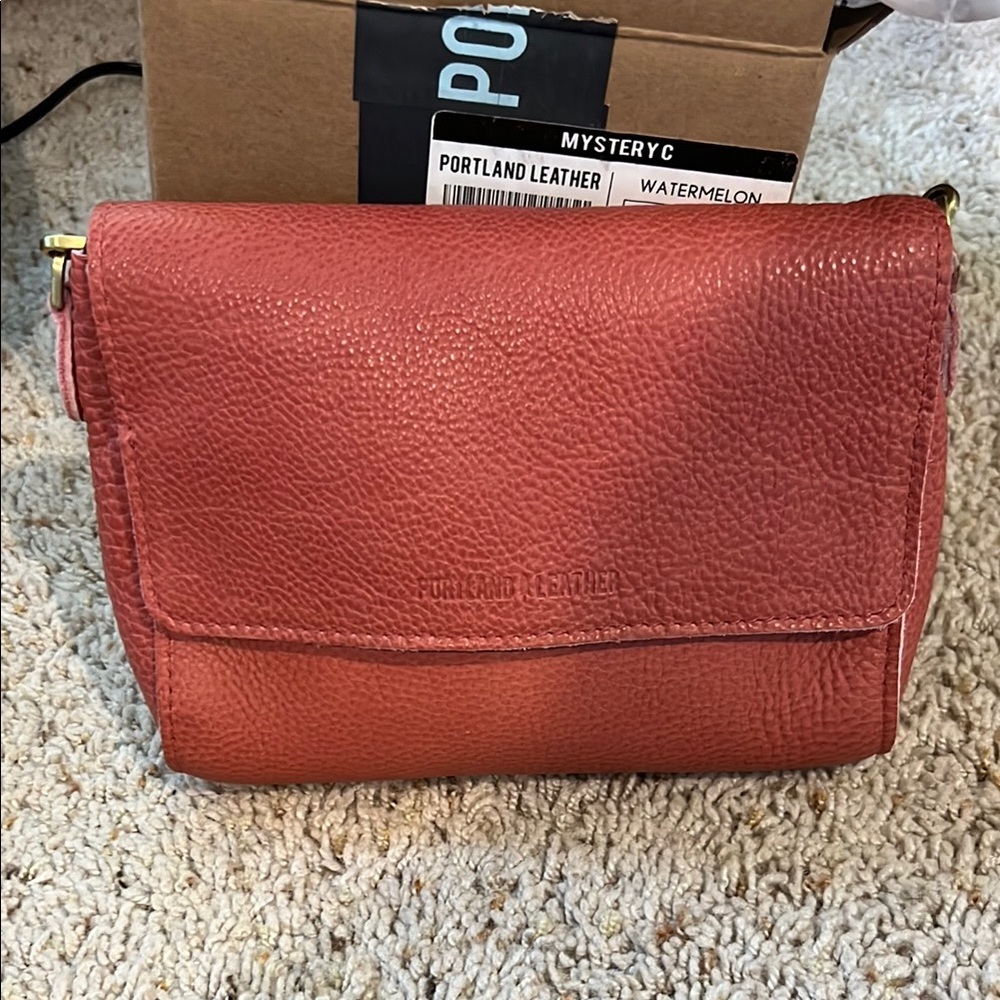 Portland Leather Goods Watermelon Metro Crossbody Bag